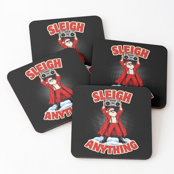 Item preview, Sleigh Anything – Funny Retro Santa with Boombox designed and sold by KennyTheBartender.