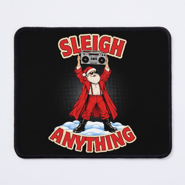 Item preview, Sleigh Anything – Funny Retro Santa with Boombox designed and sold by KennyTheBartender.