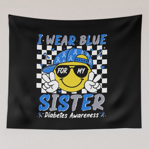 Item preview,  Wear Blue for My Sister T1D Type 1 Diabetes Awareness  designed and sold by Designart68.