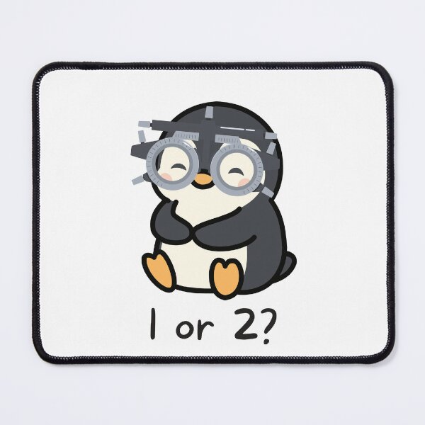 Item preview, Eye Exam: Penguin gets a refraction designed and sold by Polka-Dotted Penguin.