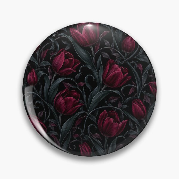 Item preview, Dark Burgundy Tulips Elegant Floral Pattern designed and sold by Owcomm.