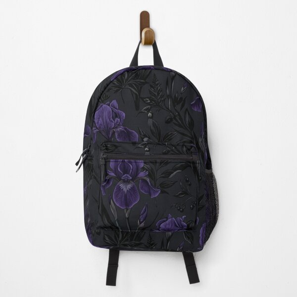 Item preview, Dark Gothic Purple Iris Floral Pattern designed and sold by Owcomm.
