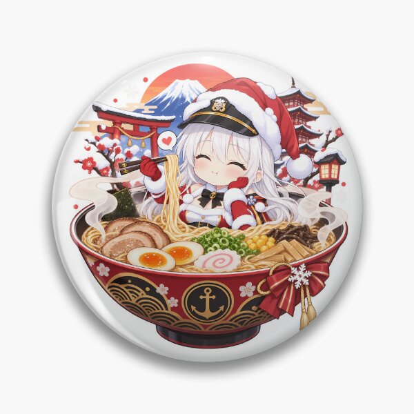 Item preview, Enterprise Azur Lane Christmas Chibi Ramen Japan designed and sold by mildaclairmo.