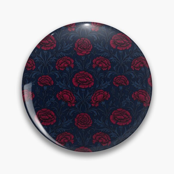 Item preview, Vintage Dark Red Carnation Floral Pattern designed and sold by Owcomm.