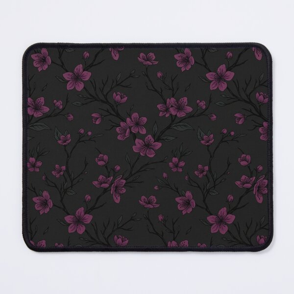 Item preview, Dark Plum Cherry Blossom Floral Pattern designed and sold by Owcomm.