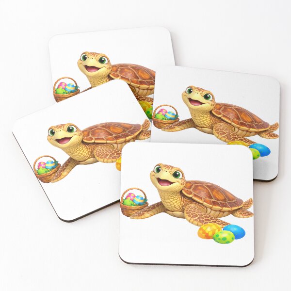 Item preview, Cheerful Loggerhead Sea Turtle Easter designed and sold by Sillytoe.