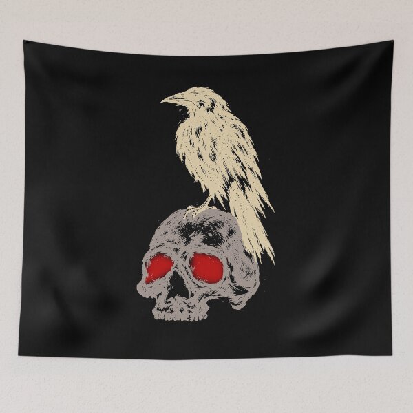 Item preview, Skull and Raven designed and sold by PixelNavas.