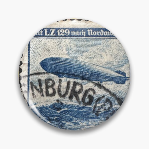 Item preview, LZ129 Hindenburg Airship Airmail Postage Stamp designed and sold by Ian-M-Stevens.