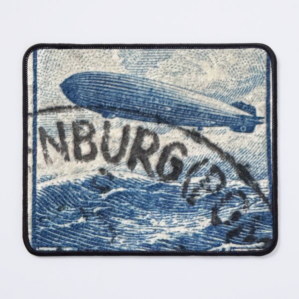 Item preview, LZ129 Hindenburg Airship Airmail Postage Stamp designed and sold by Ian-M-Stevens.