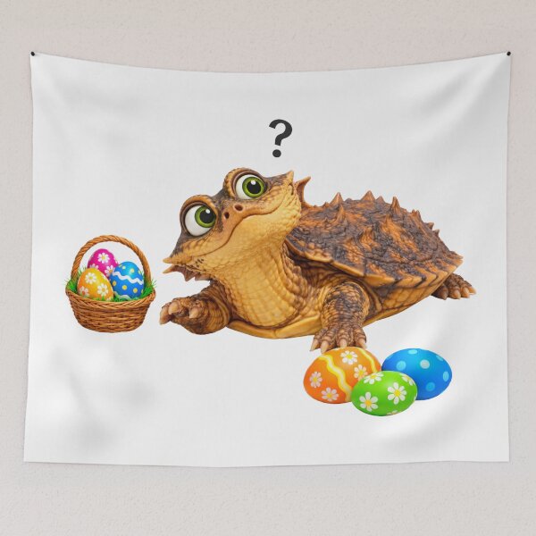 Item preview, Curious Mata Mata Turtle Easter designed and sold by Sillytoe.