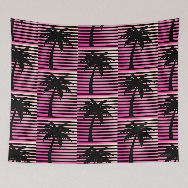 Item preview, Pink Sunset Palm Tree Silhouette Art designed and sold by Artography Designs.
