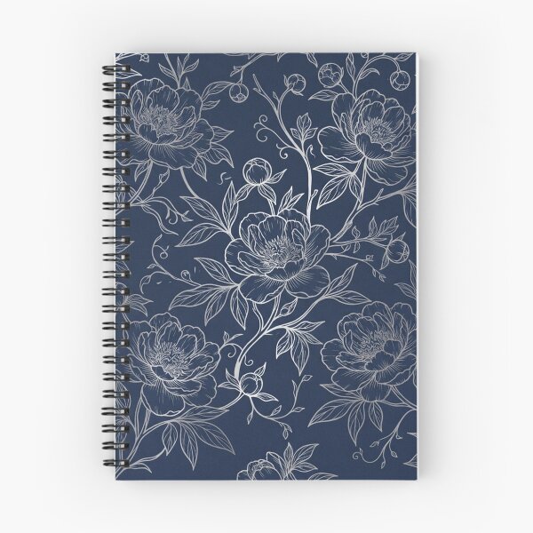 Item preview, Elegant Silver Peony Floral Line Pattern designed and sold by Owcomm.