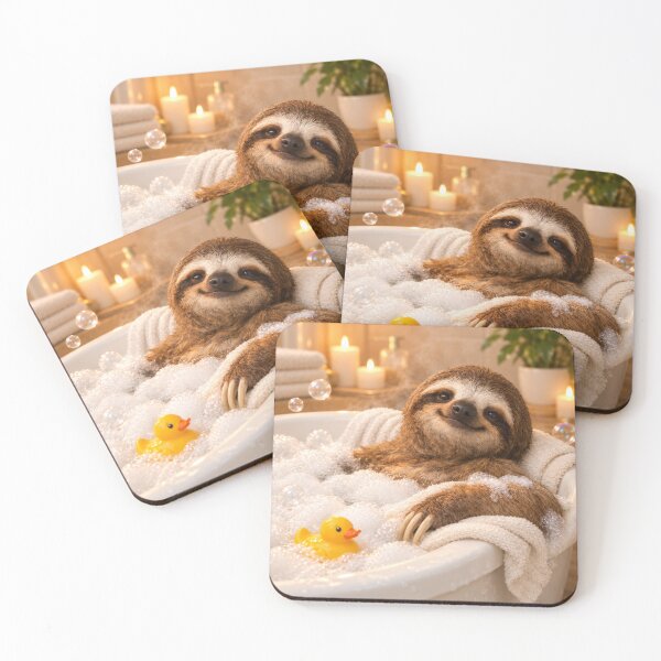 Item preview, Three Toed Sloth Spa Bubble Bath designed and sold by Sillytoe.