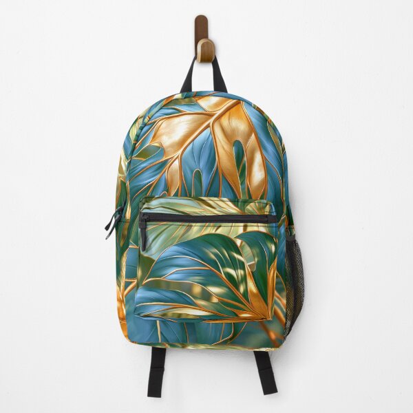 Item preview, Monstera Leaves in Blue and Green designed and sold by MargaretWiktor.