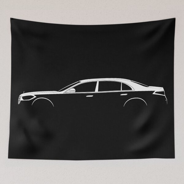 Item preview, S-Class (W223) (White) designed and sold by Car Silhouettes.