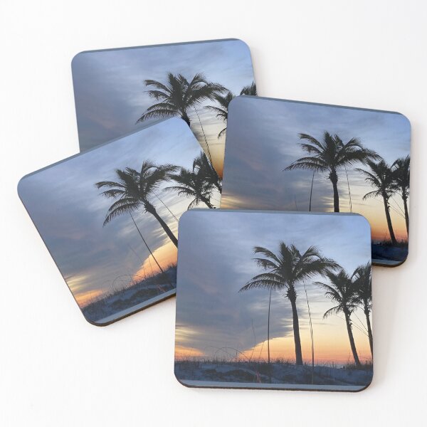 Item preview, Palm trio beach sunset under a front designed and sold by Ben Waggoner.