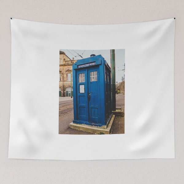 Item preview, Iconic Blue Police Box at Crich Tramway Village designed and sold by Astute-Artio-Photography.