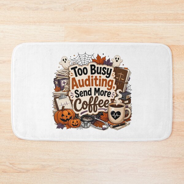 Item preview, Too Busy Auditing Send More Coffee – Funny Legal Nurse Halloween Humor designed and sold by CuteDesignables.
