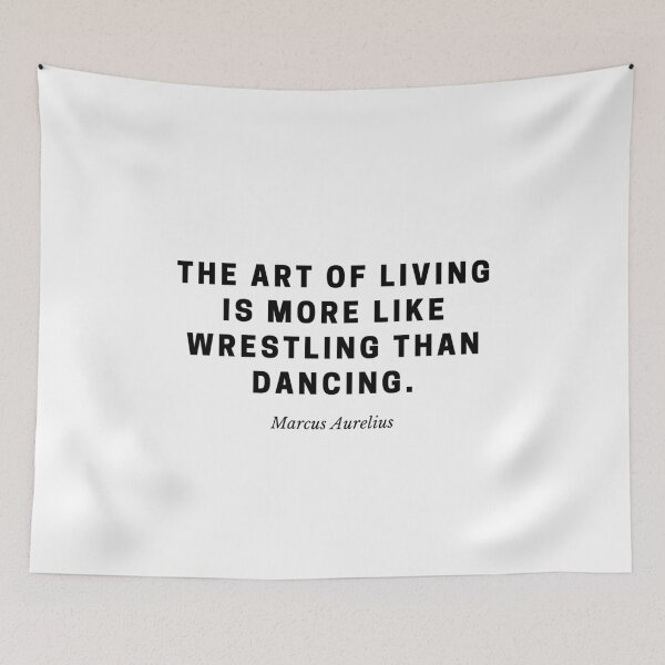 Item preview, Life Is More Like Wrestling — Marcus Aurelius Stoic Quote designed and sold by Out of Orbit.