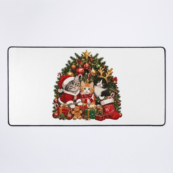 Item preview, Christmas Cat Tree – Cute Festive Kittens designed and sold by printmala.