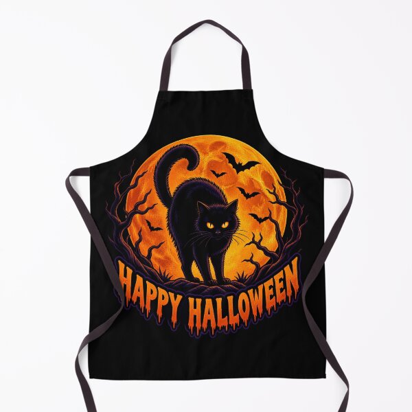 Item preview, Creepy Arched Feline Halloween Banner designed and sold by LuisWorks.