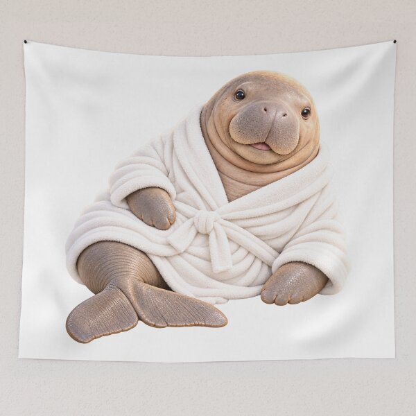 Item preview, Bathrobe Dugong designed and sold by Sillytoe.
