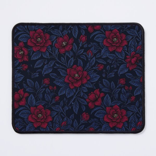 Item preview, Dark Crimson Floral Garden Botanical Pattern designed and sold by Owcomm.