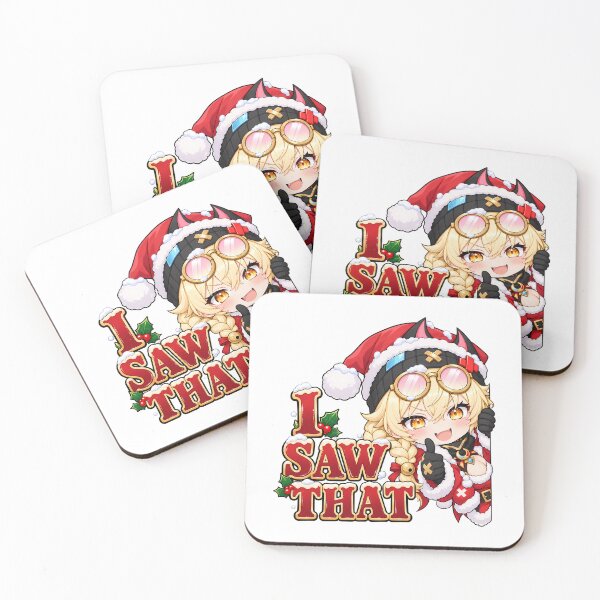 Item preview, Jahoda Genshin Impact Christmas I Saw That Peeking designed and sold by mildaclairmo.