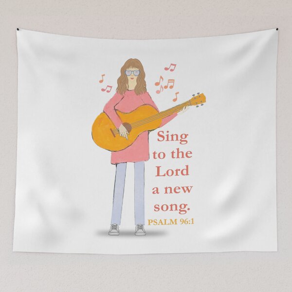 Item preview, Sing to the Lord a New Song Psalm 96:1 designed and sold by Boy and Belugee Studio.