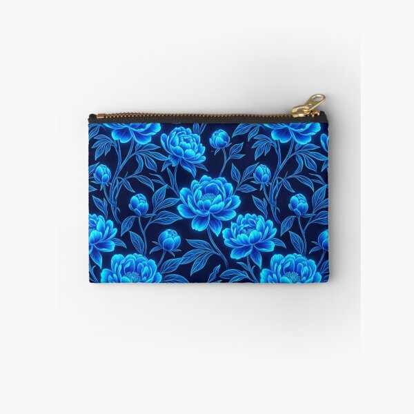 Item preview, Luminous Blue Peony Floral Pattern designed and sold by Owcomm.