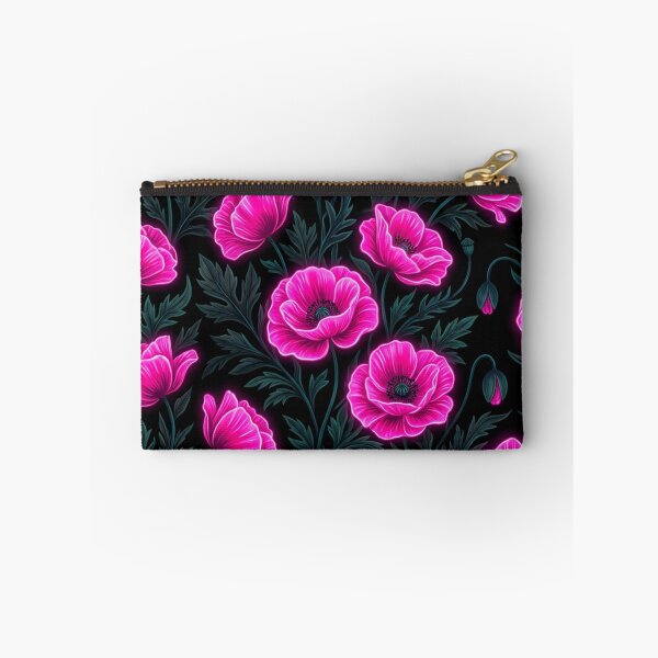 Item preview, Luminous Neon Pink Poppies Floral Pattern designed and sold by Owcomm.