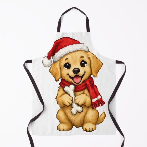 Item preview, Golden Retriever Puppy Santa Hat Christmas designed and sold by PopDigital.