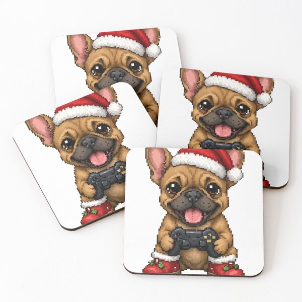 Item preview, French Bulldog Gamer Santa Christmas designed and sold by PopDigital.