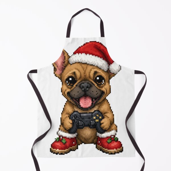 Item preview, French Bulldog Gamer Santa Christmas designed and sold by PopDigital.