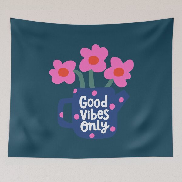 Item preview, Good Vibes Only Floral Coffee Mug designed and sold by NosandEdgy.