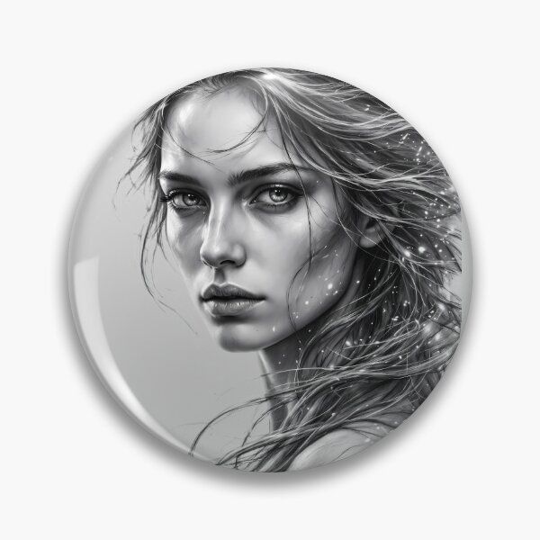 Item preview, Ethereal Wind Portrait Graphite Art designed and sold by jo-e-basta.