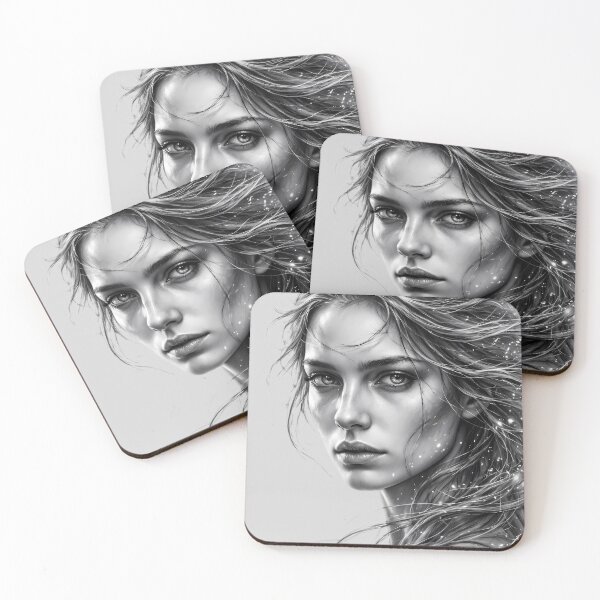 Item preview, Ethereal Wind Portrait Graphite Art designed and sold by jo-e-basta.
