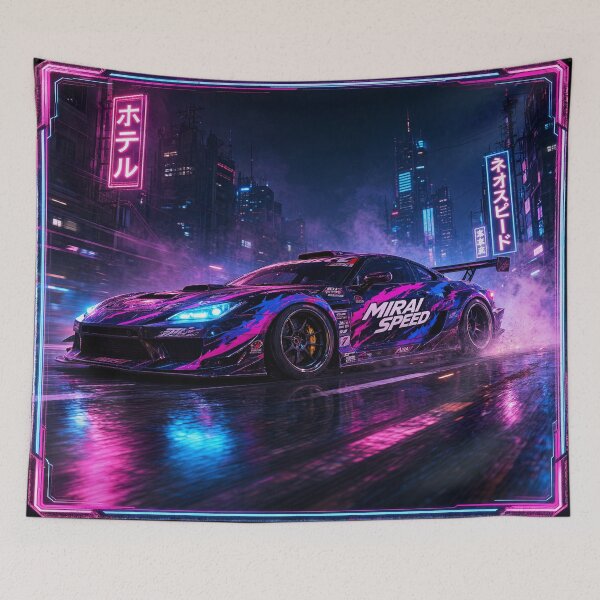 Item preview, Mirai Speed Cyberpunk JDM Car Art designed and sold by JMAVILA ART.