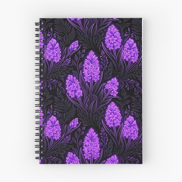 Item preview, Glowing Purple Hyacinth Floral Seamless Pattern designed and sold by Owcomm.