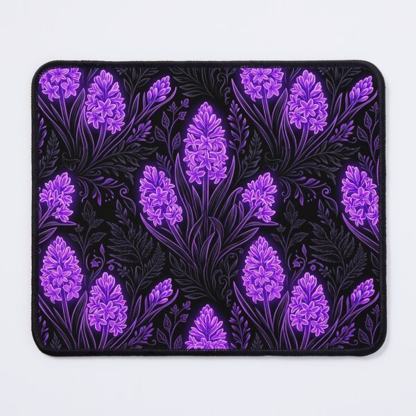 Item preview, Glowing Purple Hyacinth Floral Seamless Pattern designed and sold by Owcomm.