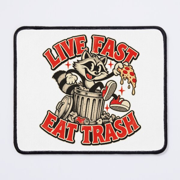 Item preview, Live Fast Eat Trash Vintage Raccoon designed and sold by justinhmorton.