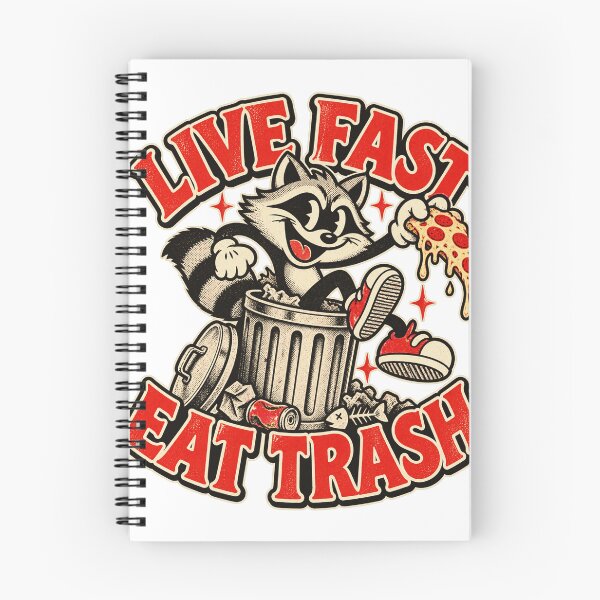 Item preview, Live Fast Eat Trash Vintage Raccoon designed and sold by justinhmorton.