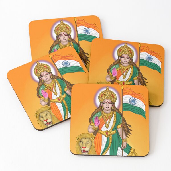 Item preview, Goddess Bharatmata Digital Drawing | Mother India Patriotic Artwork designed and sold by Harshit_Digital_Arts.