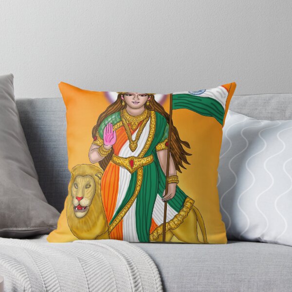 Item preview, Goddess Bharatmata Digital Drawing | Mother India Patriotic Artwork designed and sold by Harshit_Digital_Arts.