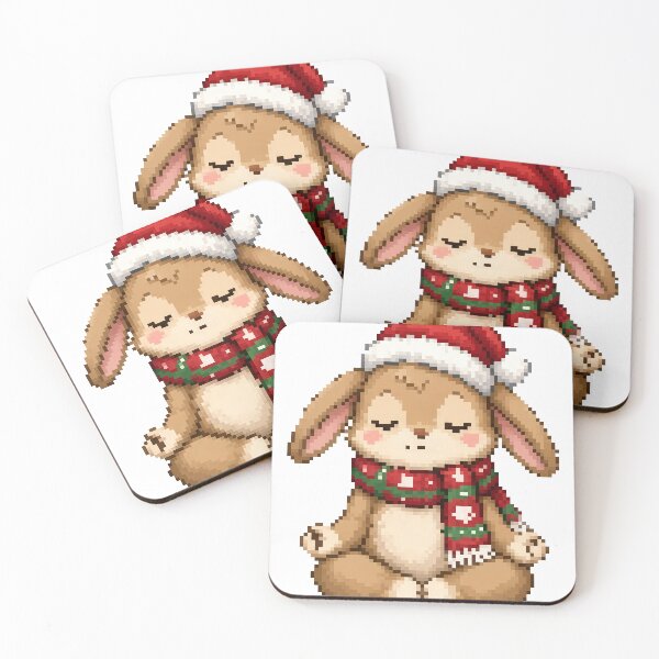 Item preview, Meditating Bunny Christmas designed and sold by PopDigital.