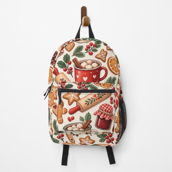 Item preview, Retro Winter Kitchen Christmas Baking Pattern designed and sold by Glottopia.