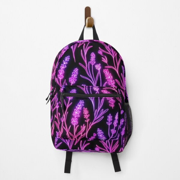 Item preview, Glowing Neon Pink Lavender Flower Pattern designed and sold by Owcomm.