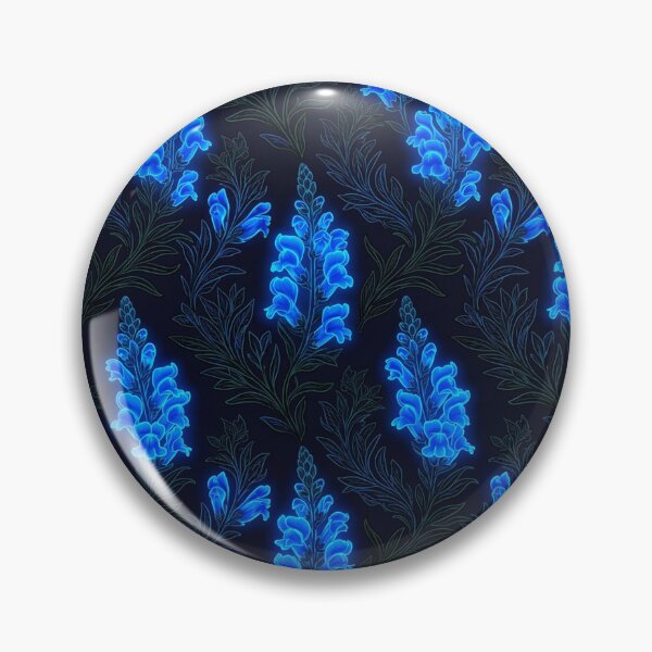 Item preview, Glowing Blue Snapdragons Floral Botanical Seamless Pattern designed and sold by Owcomm.