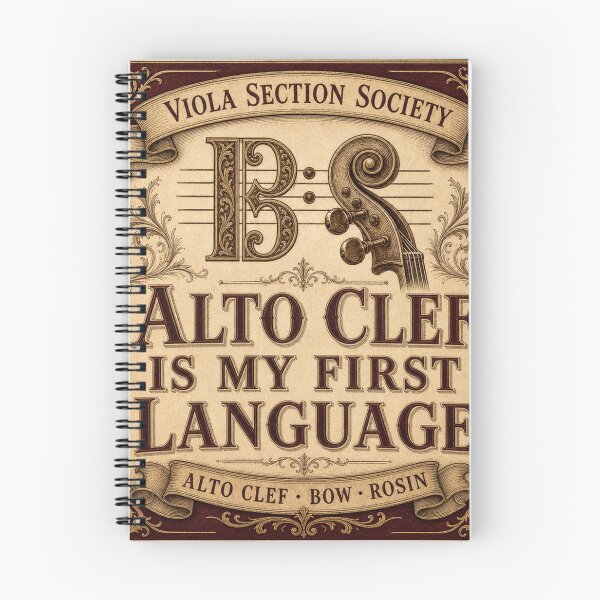 Item preview, Alto Clef Is My First Language Alto Clef Viola Badge designed and sold by BoosterShop.