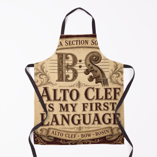 Item preview, Alto Clef Is My First Language Alto Clef Viola Badge designed and sold by BoosterShop.